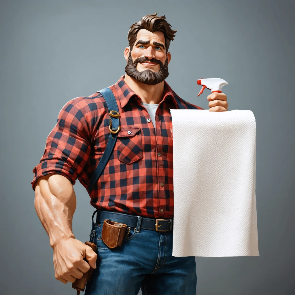 The Enduring Charm of Brawny’s Paper Towel Man: Brawny’s rugged mascot embodies strength and reliability in household marketing.