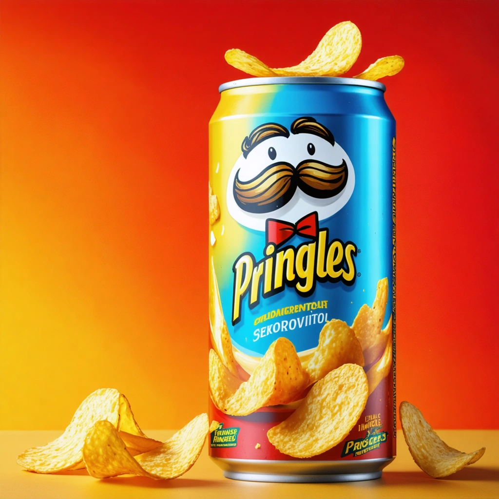 The Marketing Strategy of Pringles’ Unique Branding: Pringles’ quirky campaigns highlight their iconic can and bold flavors.